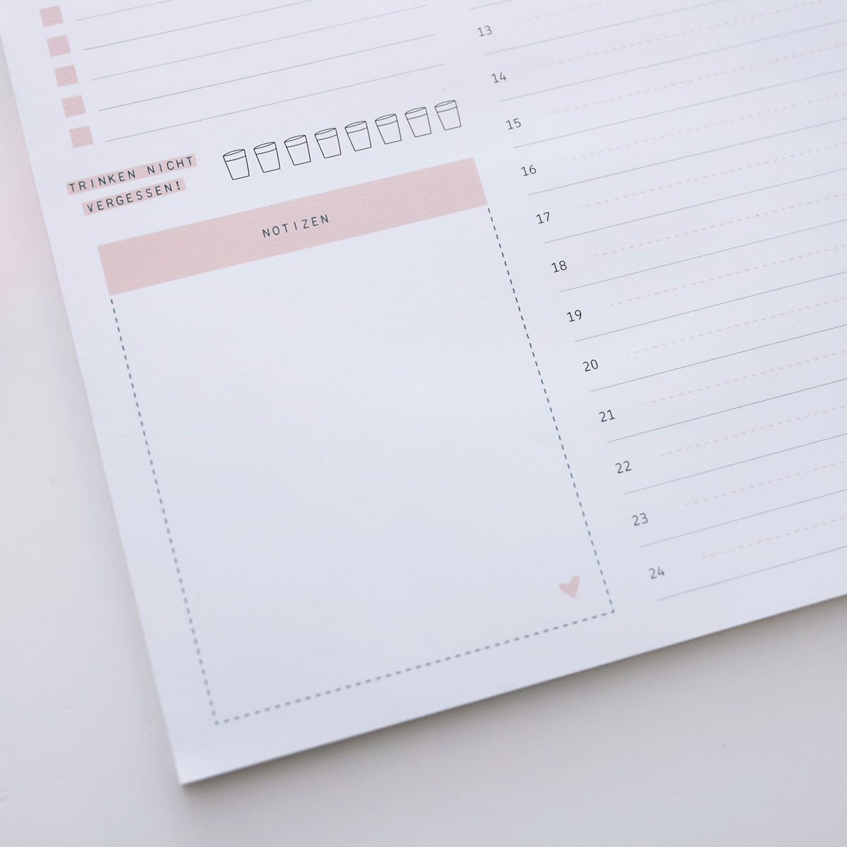 Notizblock A4 „Zeitplan
