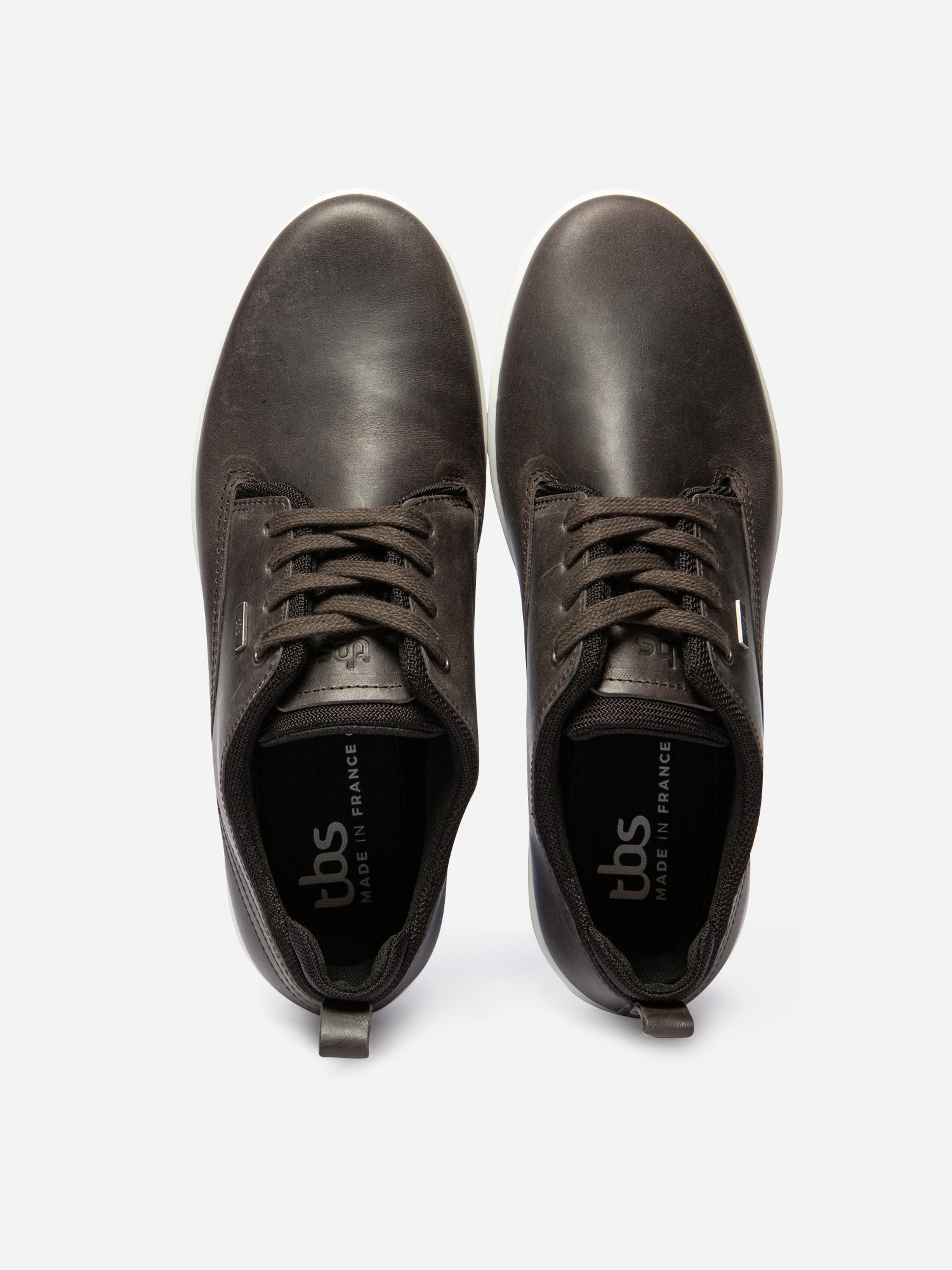 Baskets Homme Fabriquées en France Cuir Marron