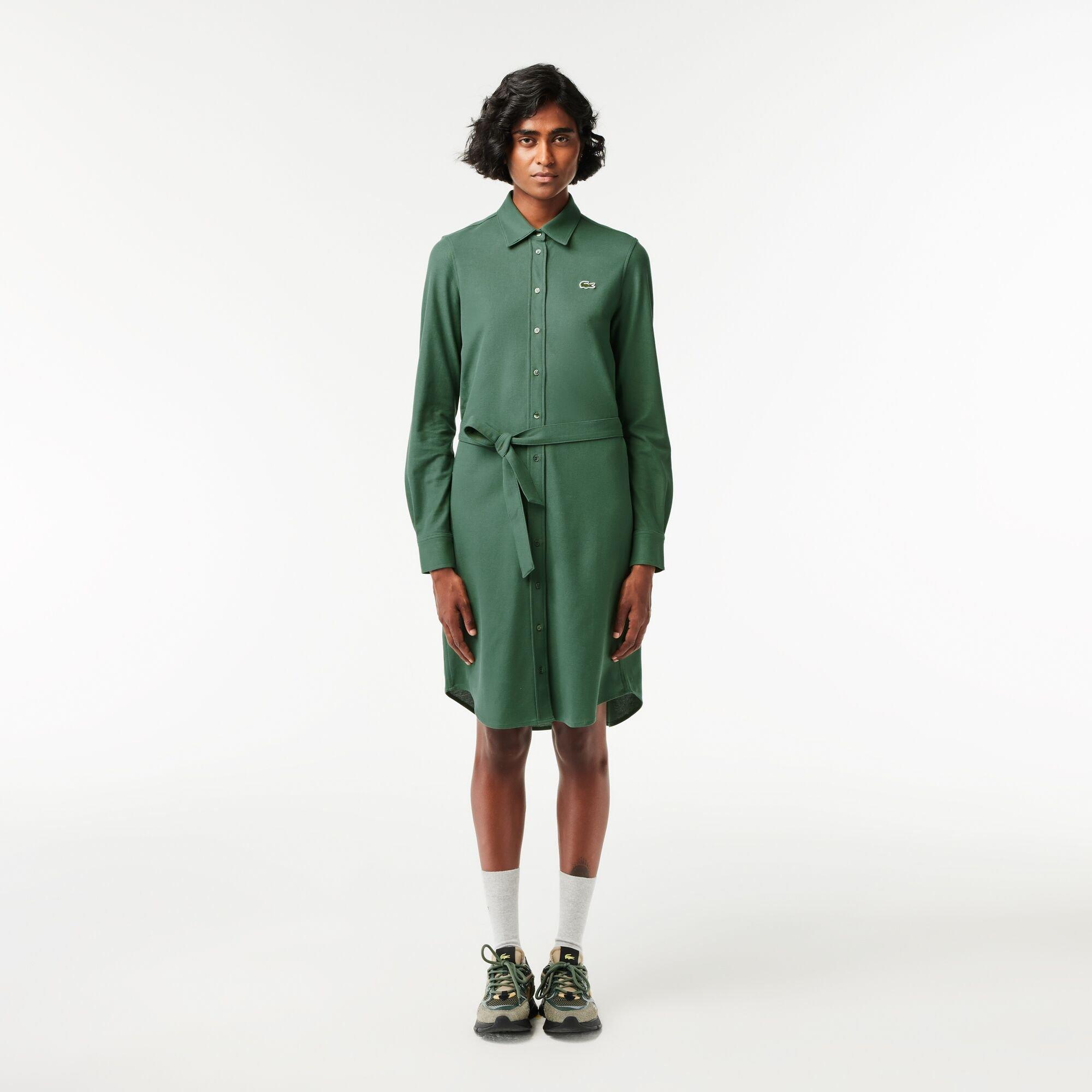 Lacoste Adjustable Cotton Pique Polo Dress