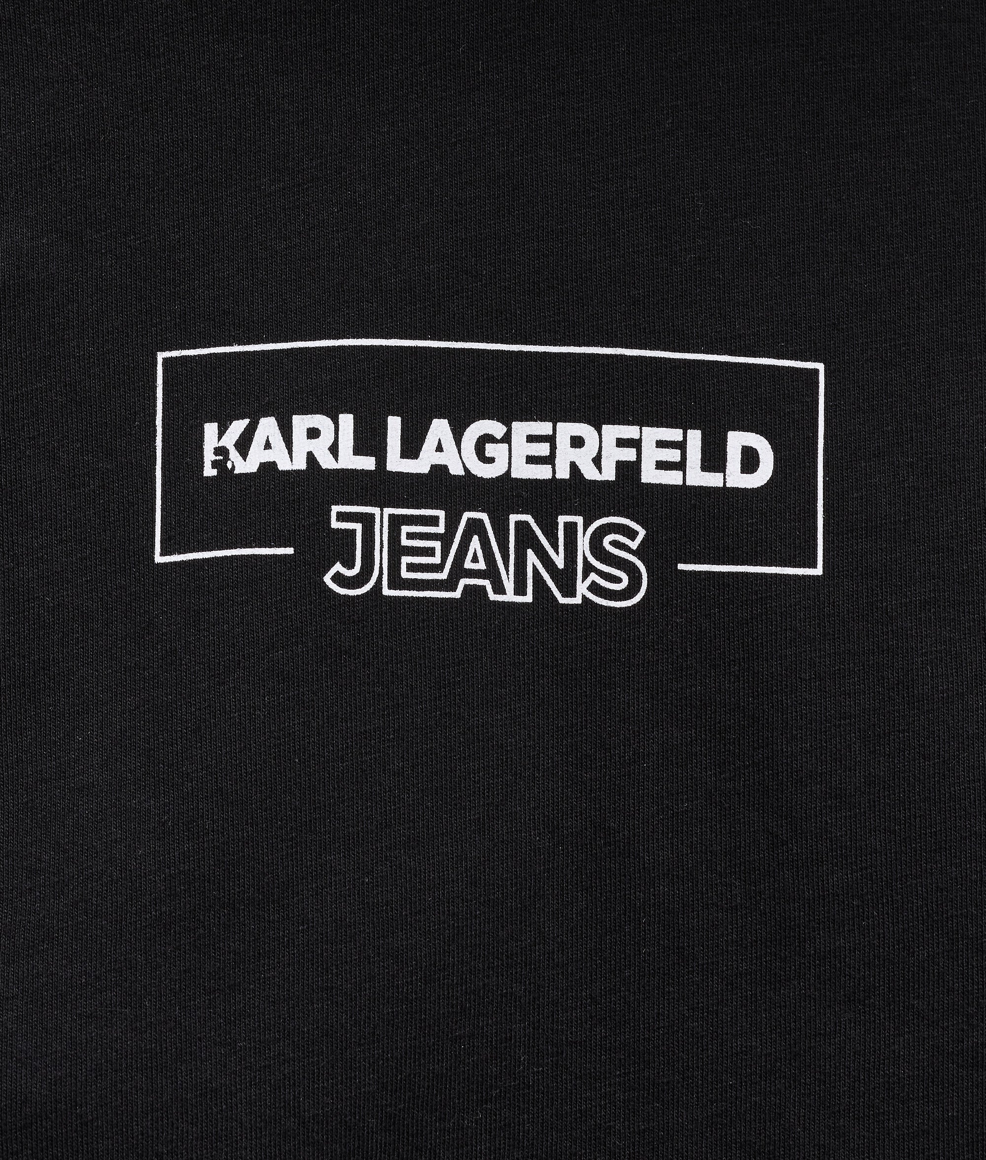 T-shirt met contourlogo