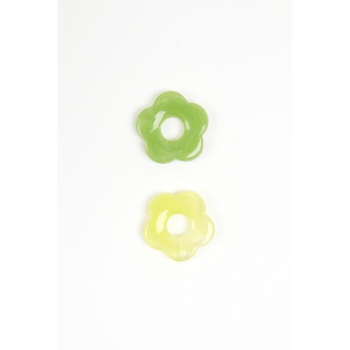 Atelier Veritas-Set 2 parels bloem 26mm