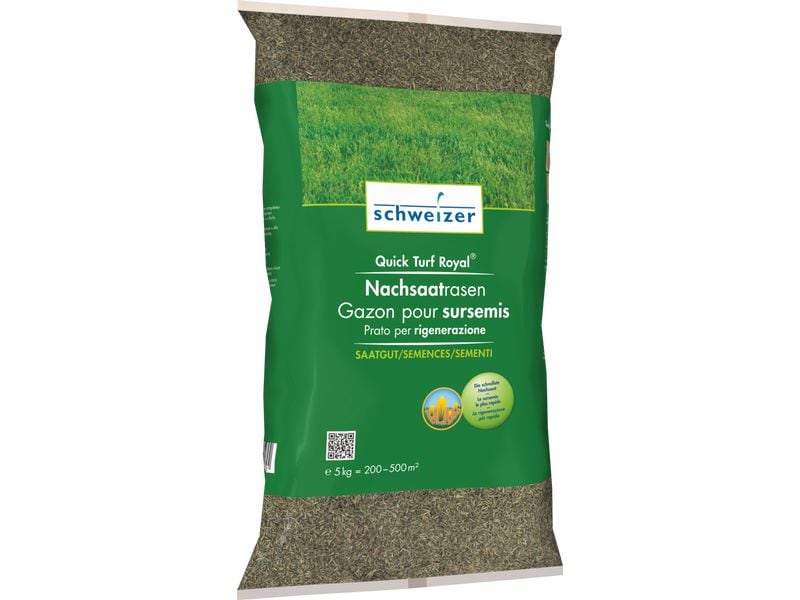 Eric Schweizer Nachsaat-Rasen Quick Turf Royal, 5 kg Nachsaatrasen