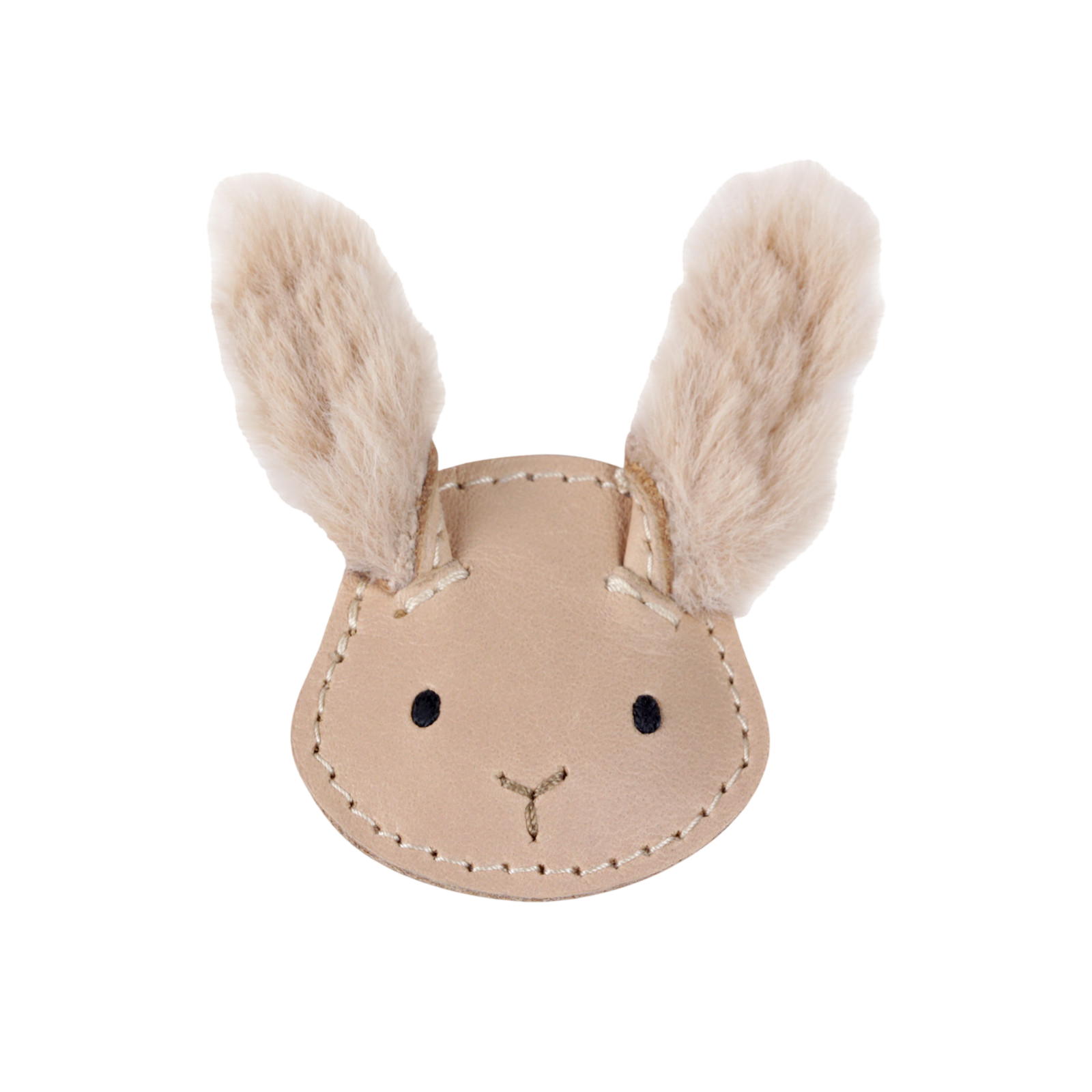 Haarspange Josy Fluffy Bunny Light Rust Leather