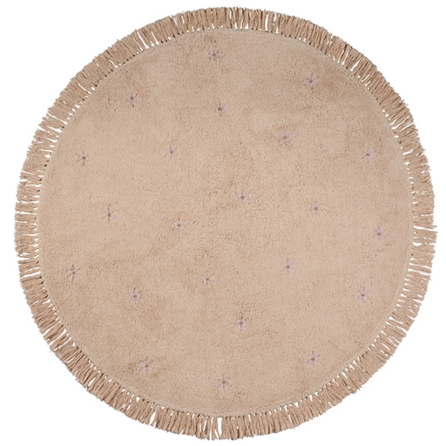 Tapis Petit Kinderteppich Nora flower pink Ø 130 cm