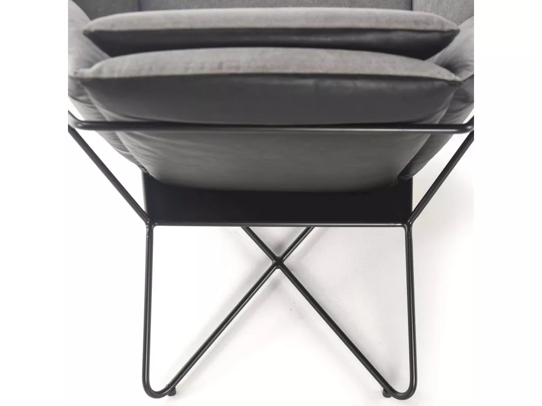 Fauteuil Relaxation Design Élégant et Moderne Gris Anthracite