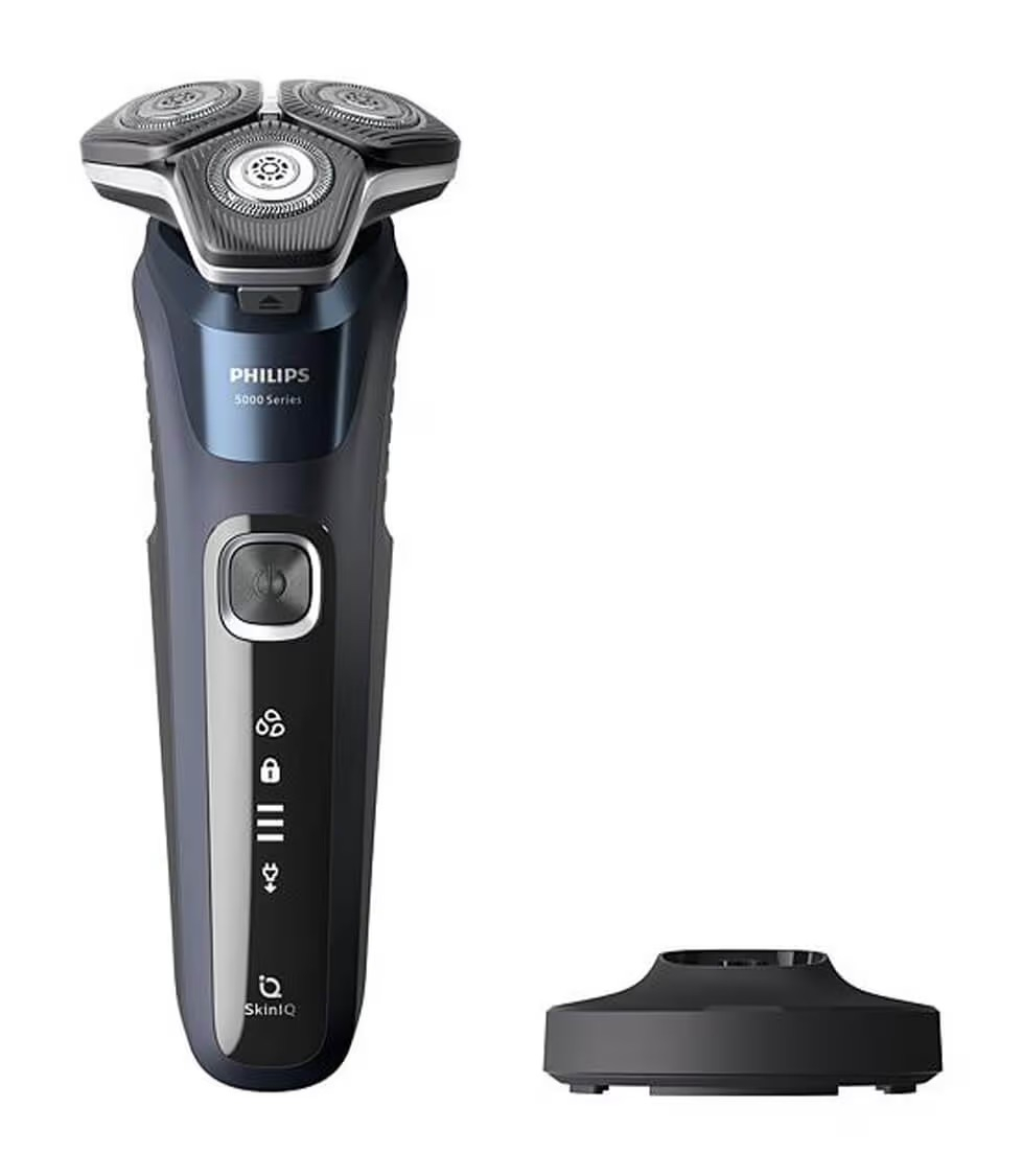 Shaver Series 5000 Elektrischer Scherkopf Haarschneider Bart Trimmer Akku Rasierer Wet & Dry (S5885/25) - Schwarz