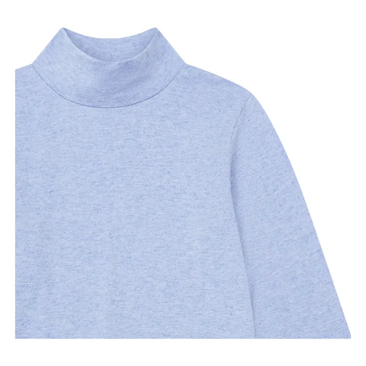 SMALLABLE BASICS Col Roulé Fille Manches Longues Jersey Laine | Bleu ciel