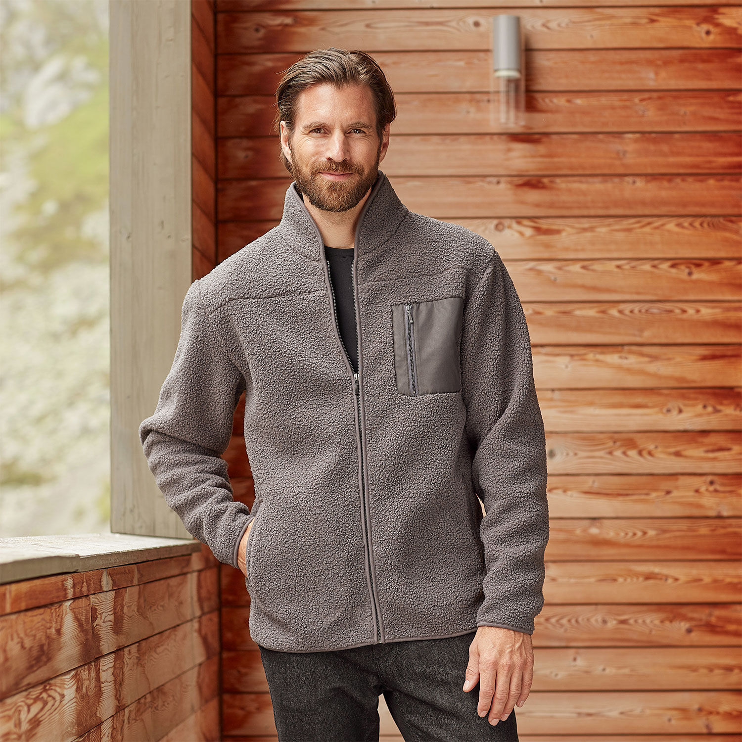 Explorer Herren Curly Fleece Jacke
