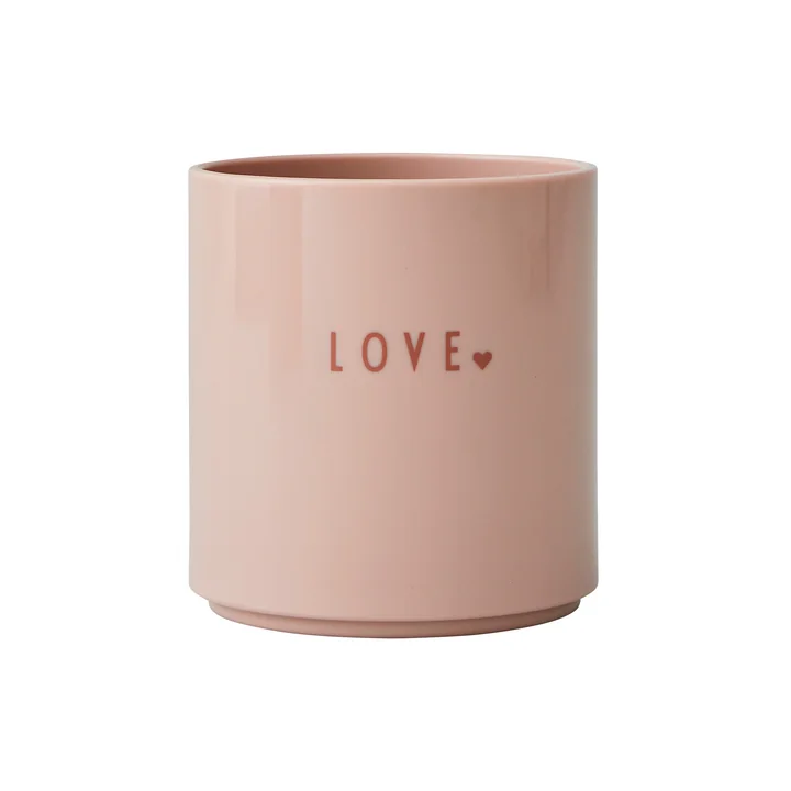 Design Letters - AJ Mini Favourite Tritan Becher, Love / nude