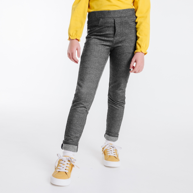 Jeggings en jersey milano gris fille