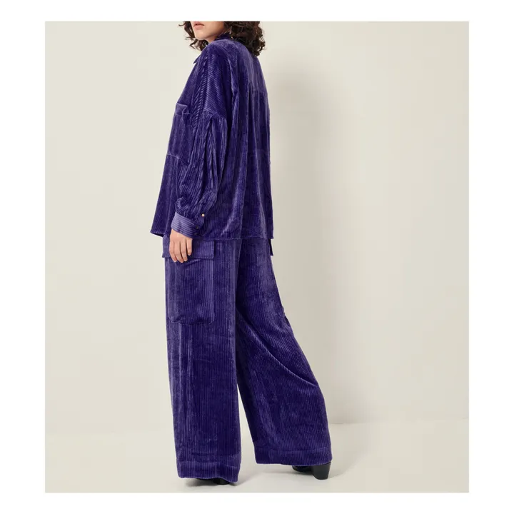 Sessùn Sur-Chemise Kyoto Velours Côtelé | Violet