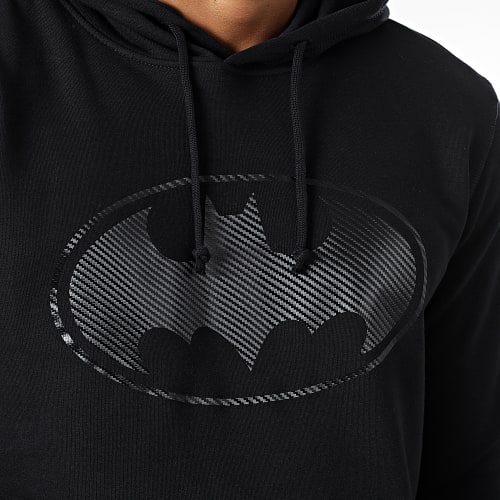 Sweat Capuche Carbone Logo Noir