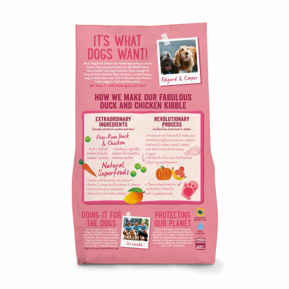Edgard & Cooper Hondenvoer Puppy Scharrelkip - Scharreleend2,5 kg