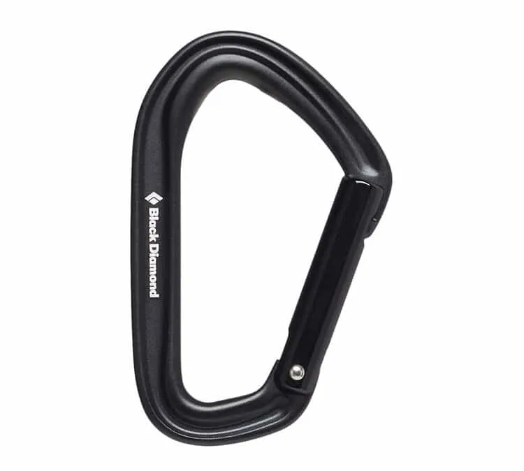 Black Diamond HotForge Straight Gate Carabiner Black