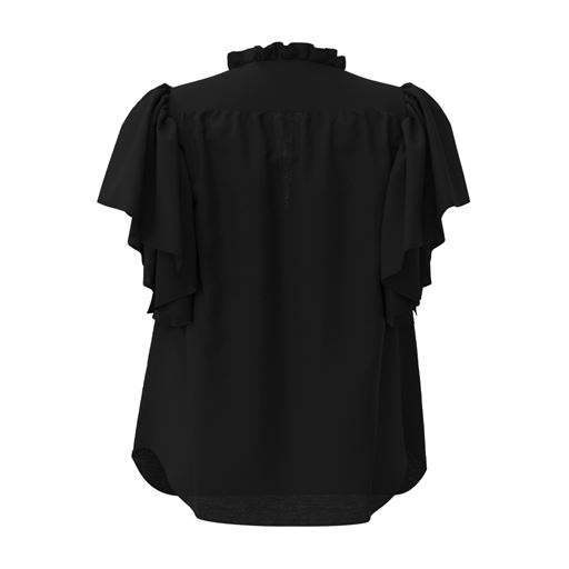 Co'Couture HeraCC Frill Bluse, Black, M