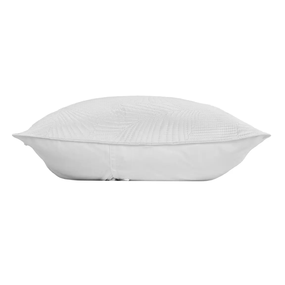 Housse de coussin carrée microfibre (60 x 60 cm) Palombine Blanche