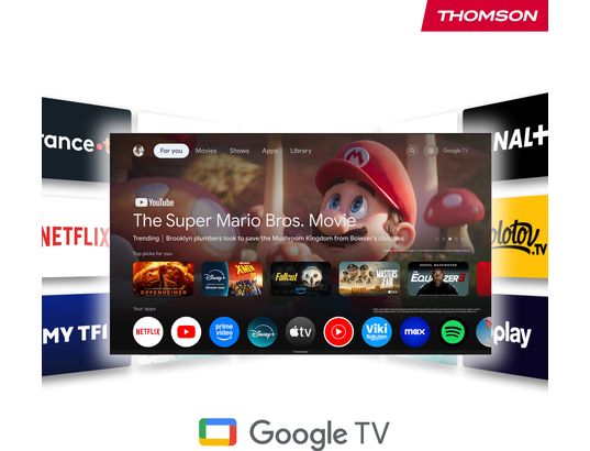 THOMSON - TV Mini LED 4K 164 cm 75MG7C15 Google TV - QD-Mini LED