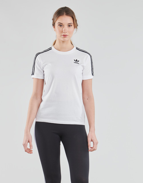 adidas Originals - 3 STRIPES TEE - Blanc