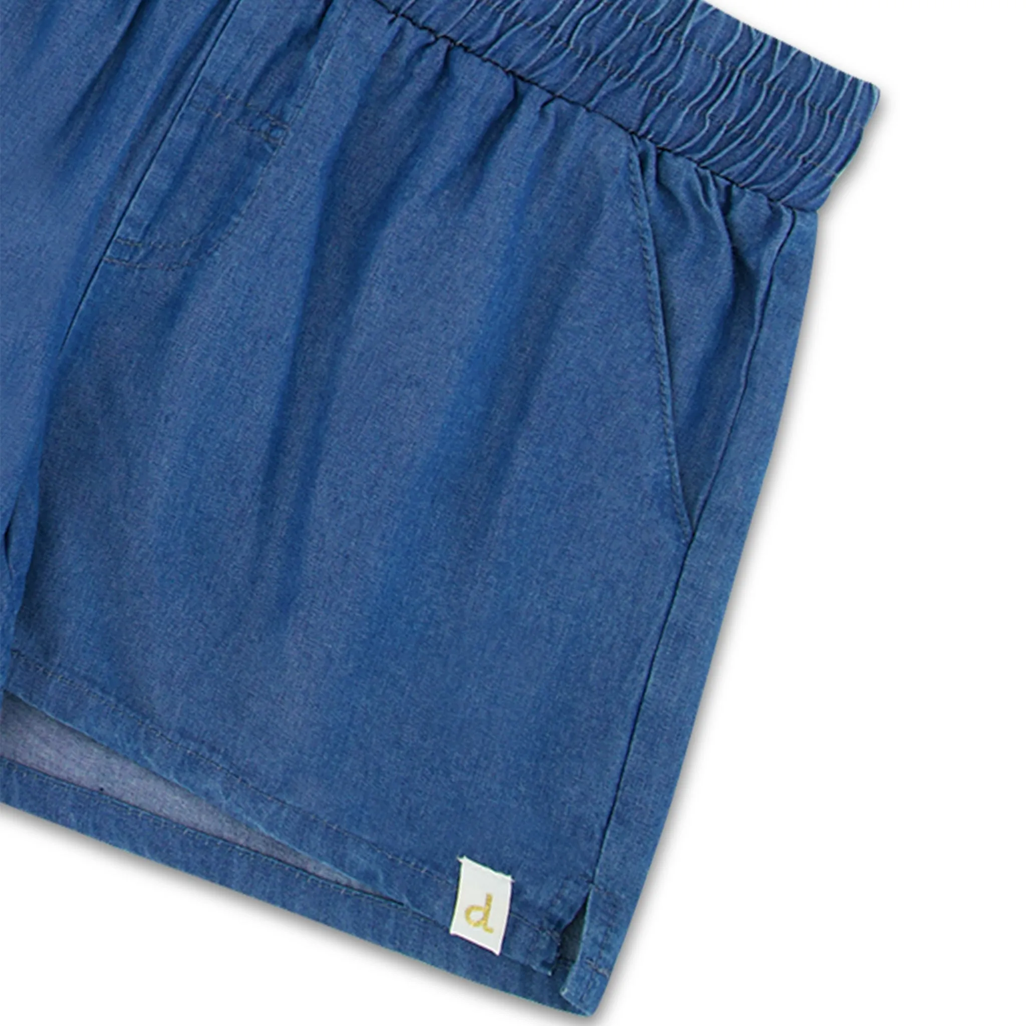 Deux par Deux Short Chambray Champs 3-6ans