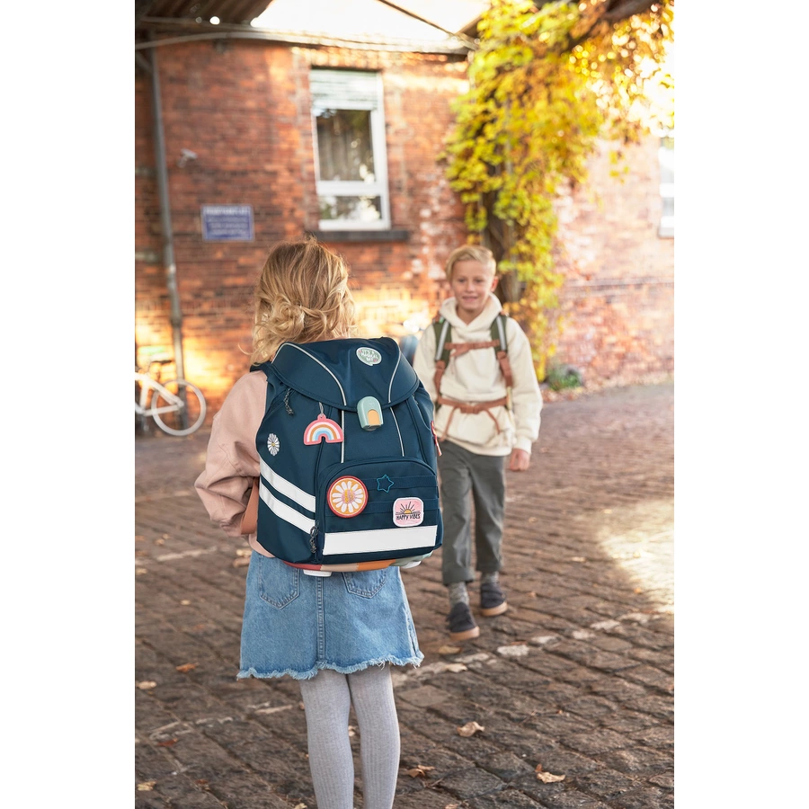 LÄSSIG Schulranzen-Set 7-tlg. Flexy Unique navy