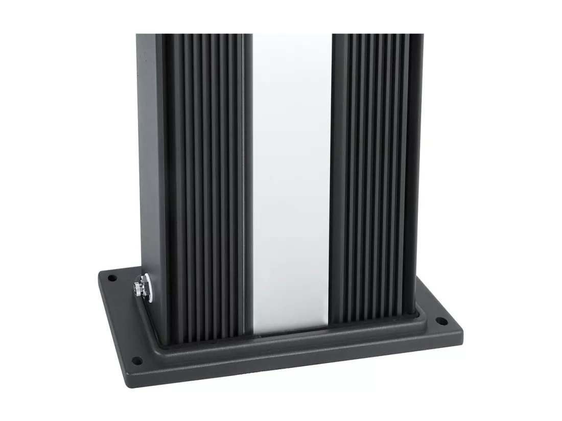 Douche solaire 40 L Dada Straight Anthracite habillage aluminium brossé - Formidra