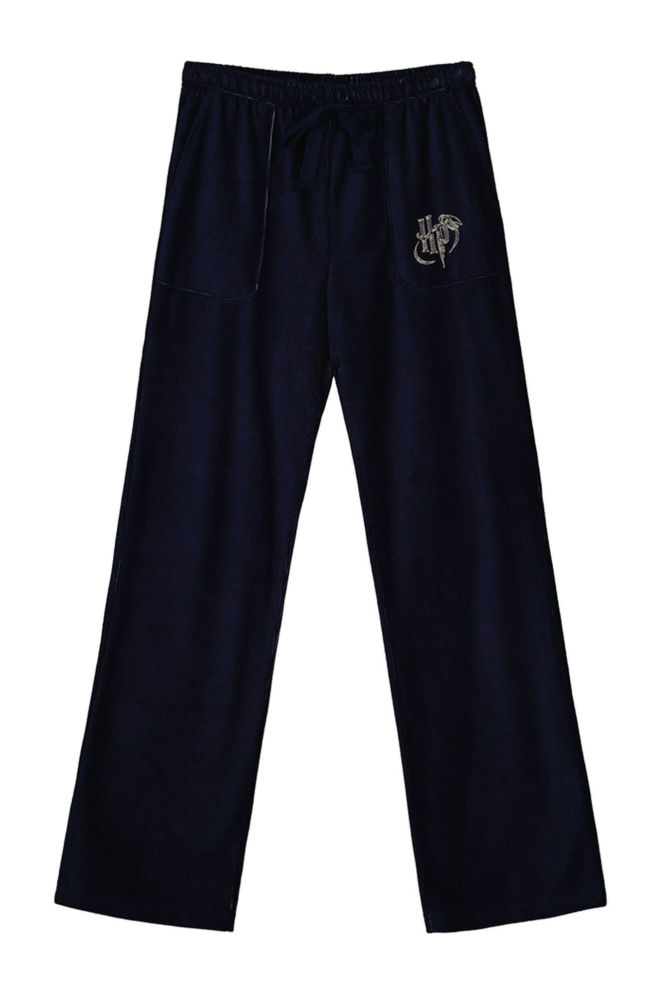 Calças de veludo cotelê elástico Harry Potter, azul marinho