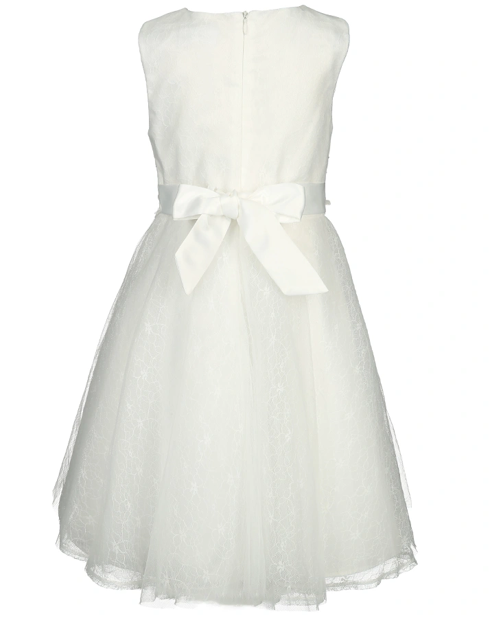 Tüll-Kleid SPARKLE PEARLS in ecru