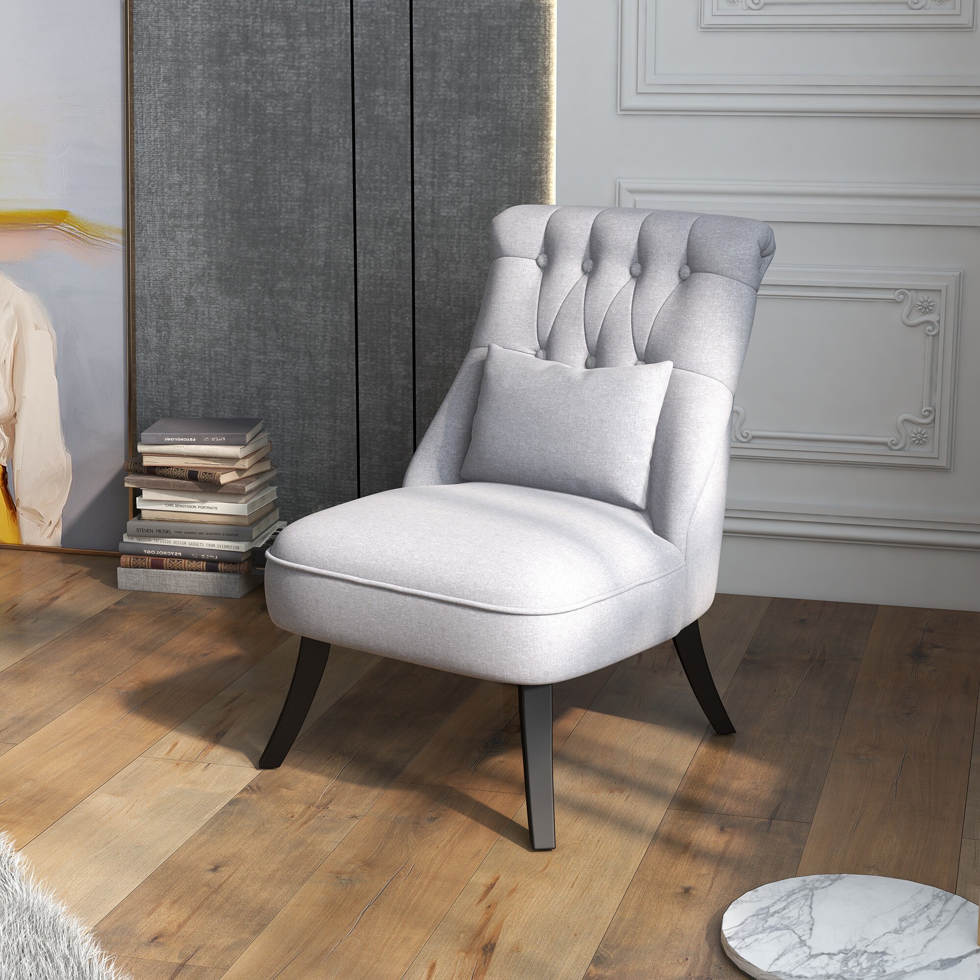 HOMCOM Relaxsessel mit Rückenkissen 52,5 x 69 x 77 cm (BxTxH)