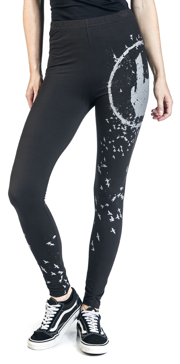 Leggings Noir Imprimé Rockhand | Collection EMP Stage Legging