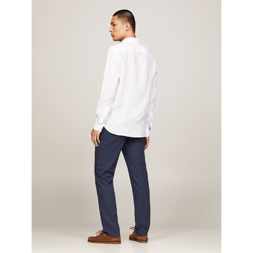 Tommy Hilfiger Pigment Dyed Solid Skjorte, Optic White, L