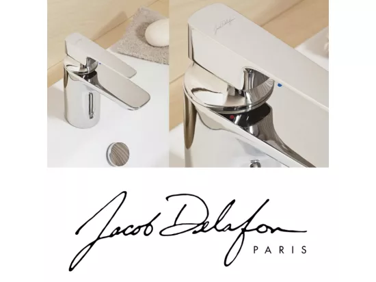Lot de 2 mitigeurs lavabo JACOB DELAFON Aleo+ sans tirette