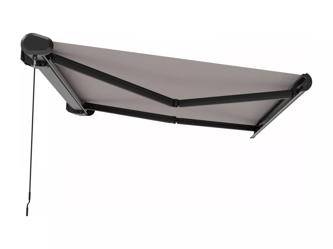 Store banne coffre integral 2.5x2m aluminium taupe