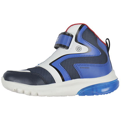 Geox Stiefel m. Licht - J Ciberdron - Super Mario - Navy/Royal