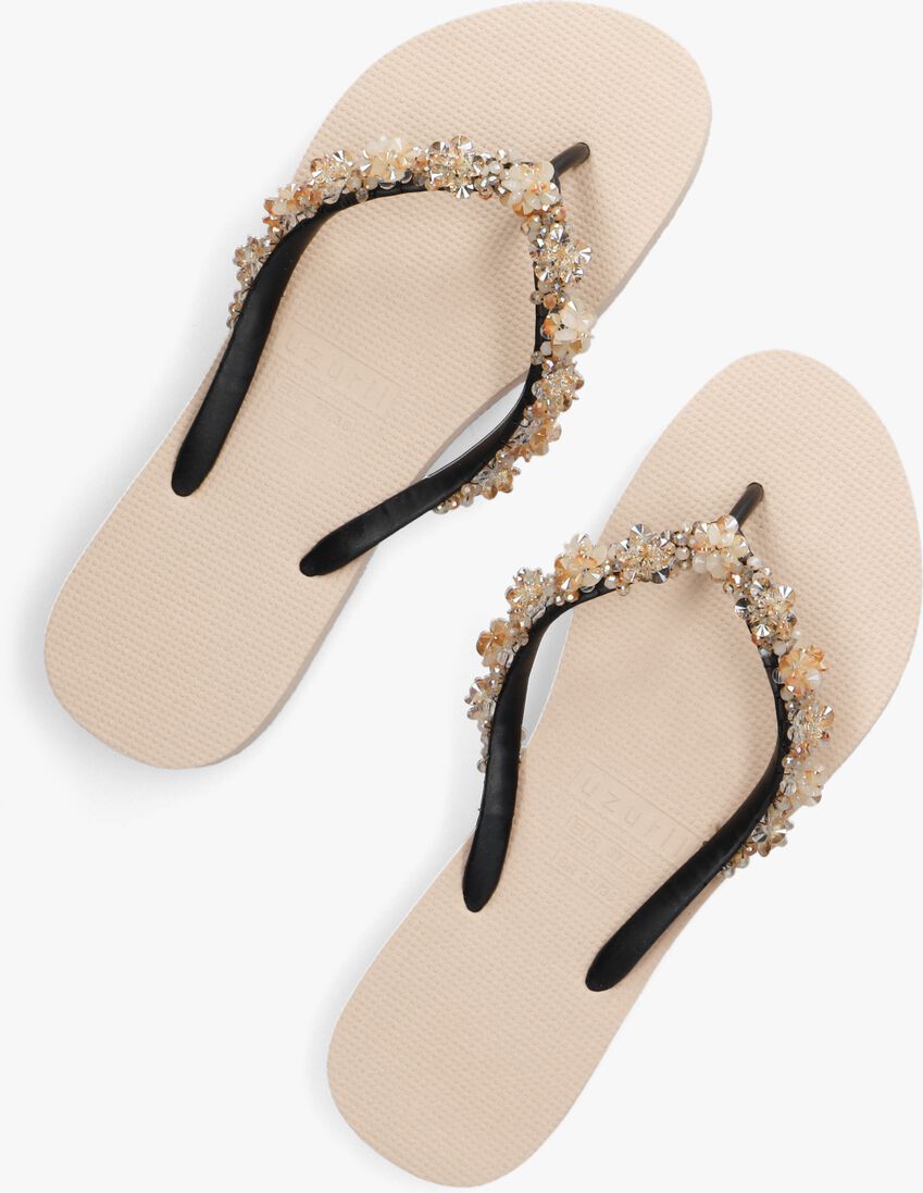 UZURII beige uzurii teenslippers precious bloom gold