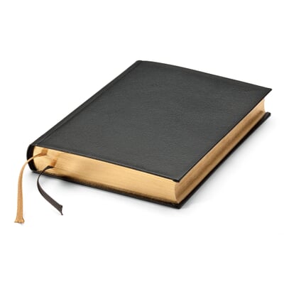 Notizbuch Dünndruckpapier, Goldschnitt