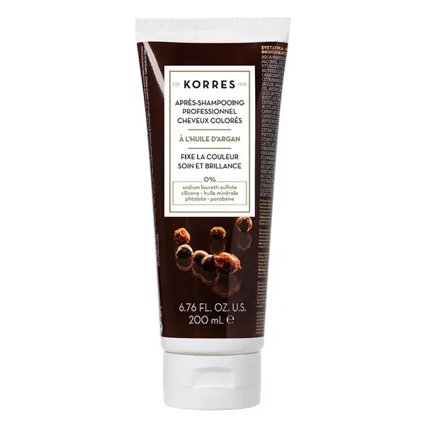 Condicionador Korres para Cabelos Coloridos com Óleo de Argan 200ml