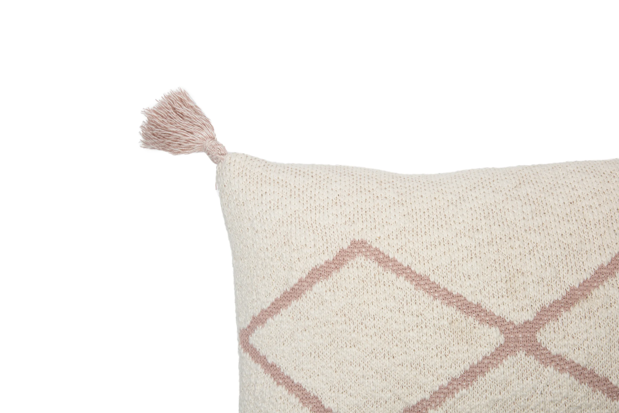 PETIT OASIS - Coussin en tricot en coton | Rose
