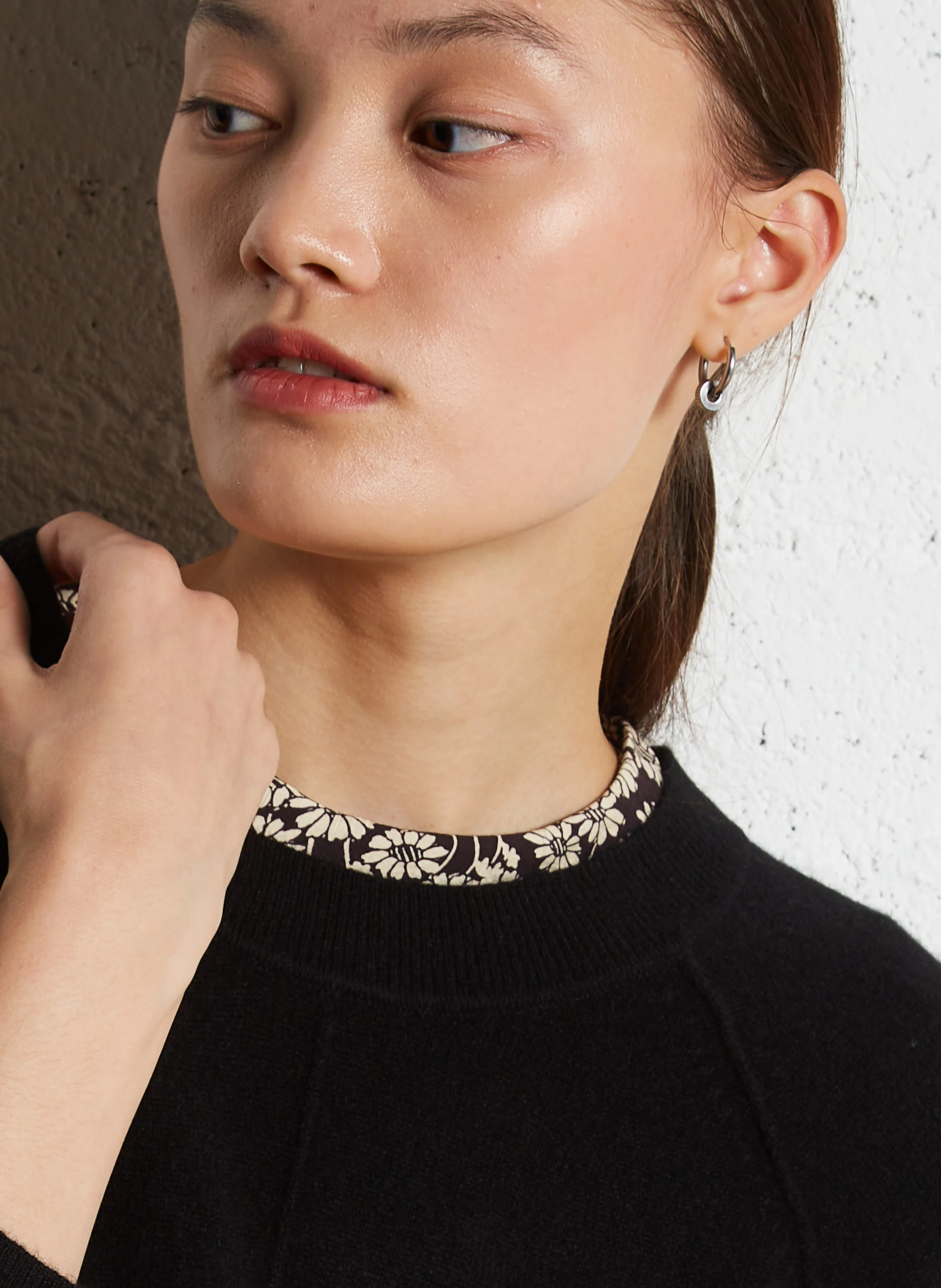 ARY - Pull col rond en cachemire | Noir