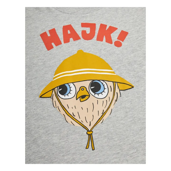 Mini Rodini T-Shirt Najk Coton Bio | Gris chiné