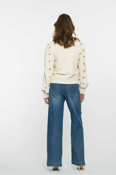 Geisha beige dames sweater