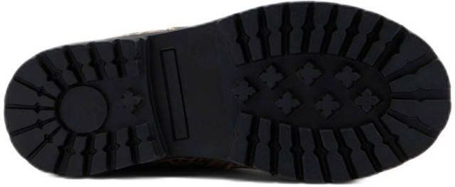 Graceland - Enkellaarsjes - Beige/Zwart - Leren Enkelboots - Panterprint