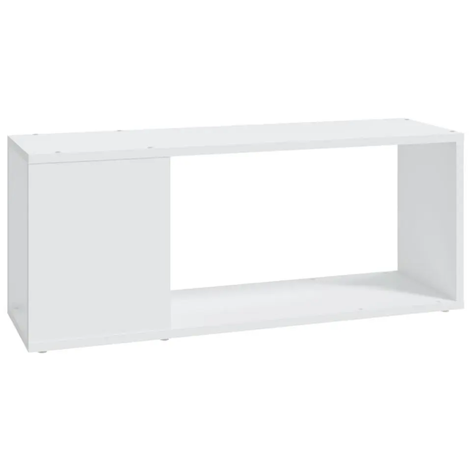 vidaXL - Tv-meubel - Wit - Bewerkt hout - 80 x 24 x 32 cm