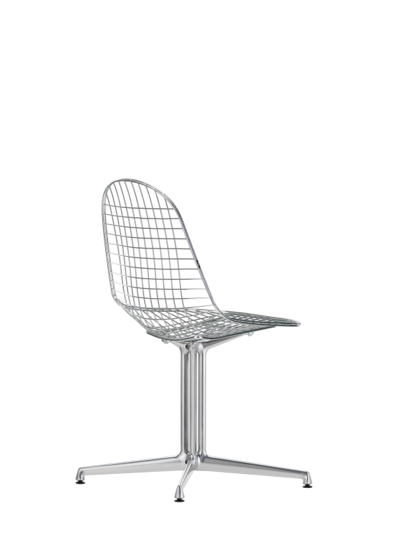 Vitra Eames Wire Chair DKL stoel Aluminium