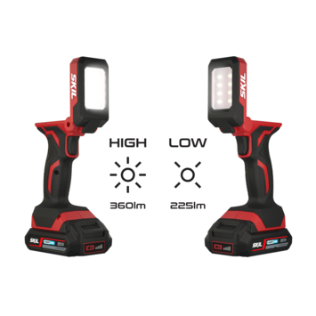 SKIL 20V LED bouwlamp / werklamp 3155CA met 2 lichtstanden (zonder accu)
