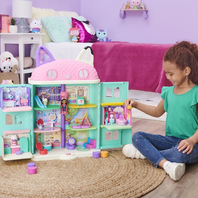 Gabby's Dollhouse - Deluxe-Raum - Schlafzimmer mit Katzenfigur