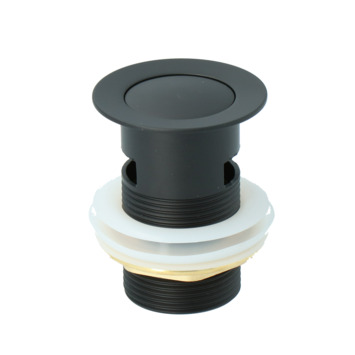 Atlantic wastafelafvoerplug Click pop-up Zwart