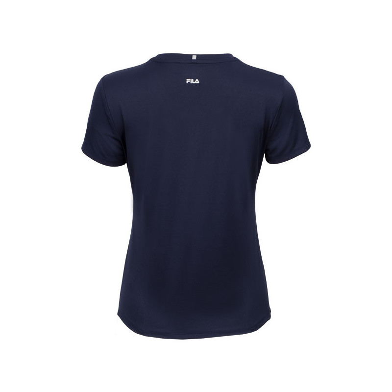 Tee-shirt femme Fila Leonie blanc ou bleu marine