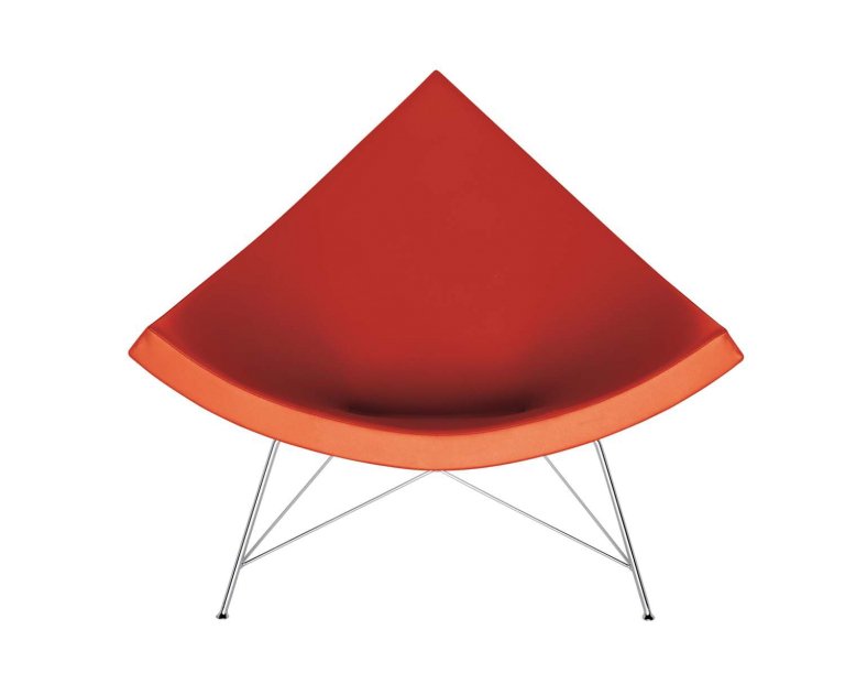 Vitra Coconut fauteuil Leder zwart