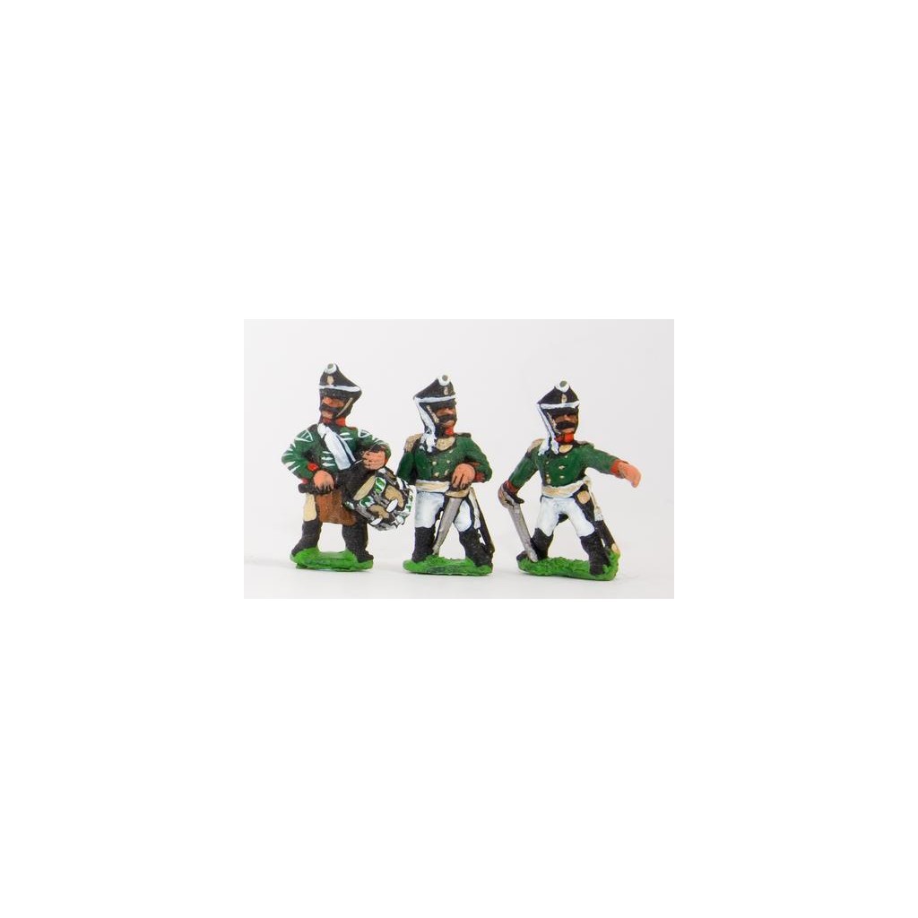 Russian 1813-15: Command: Line Officer, Standard Bearer & Drummer