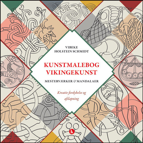 Kunstmalebog Vikingekunst - Vibeke Holstein Schmidt - Bog